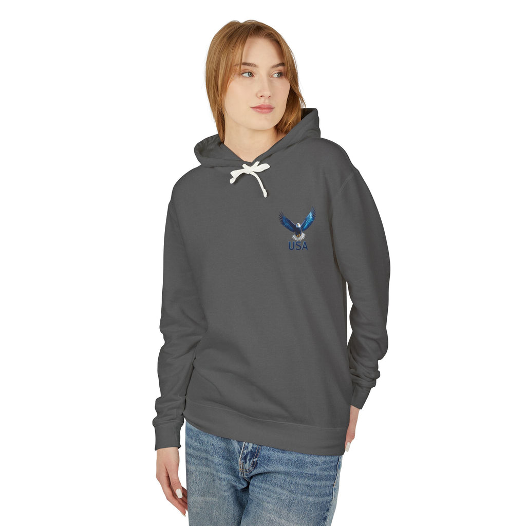 USA Metallic Eagle Hooded Sweatshirt — US Armed Forces Tribute