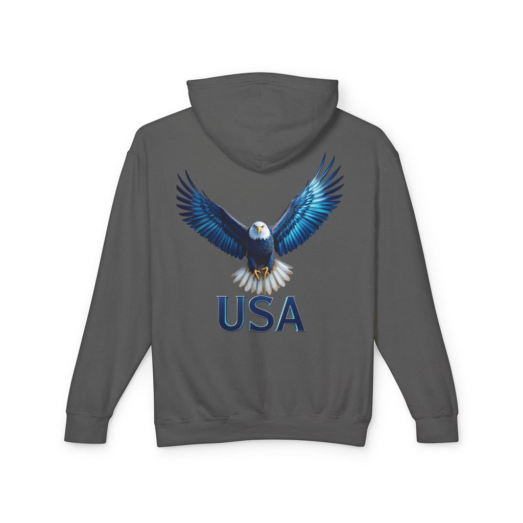 USA Metallic Eagle Hooded Sweatshirt — US Armed Forces Tribute