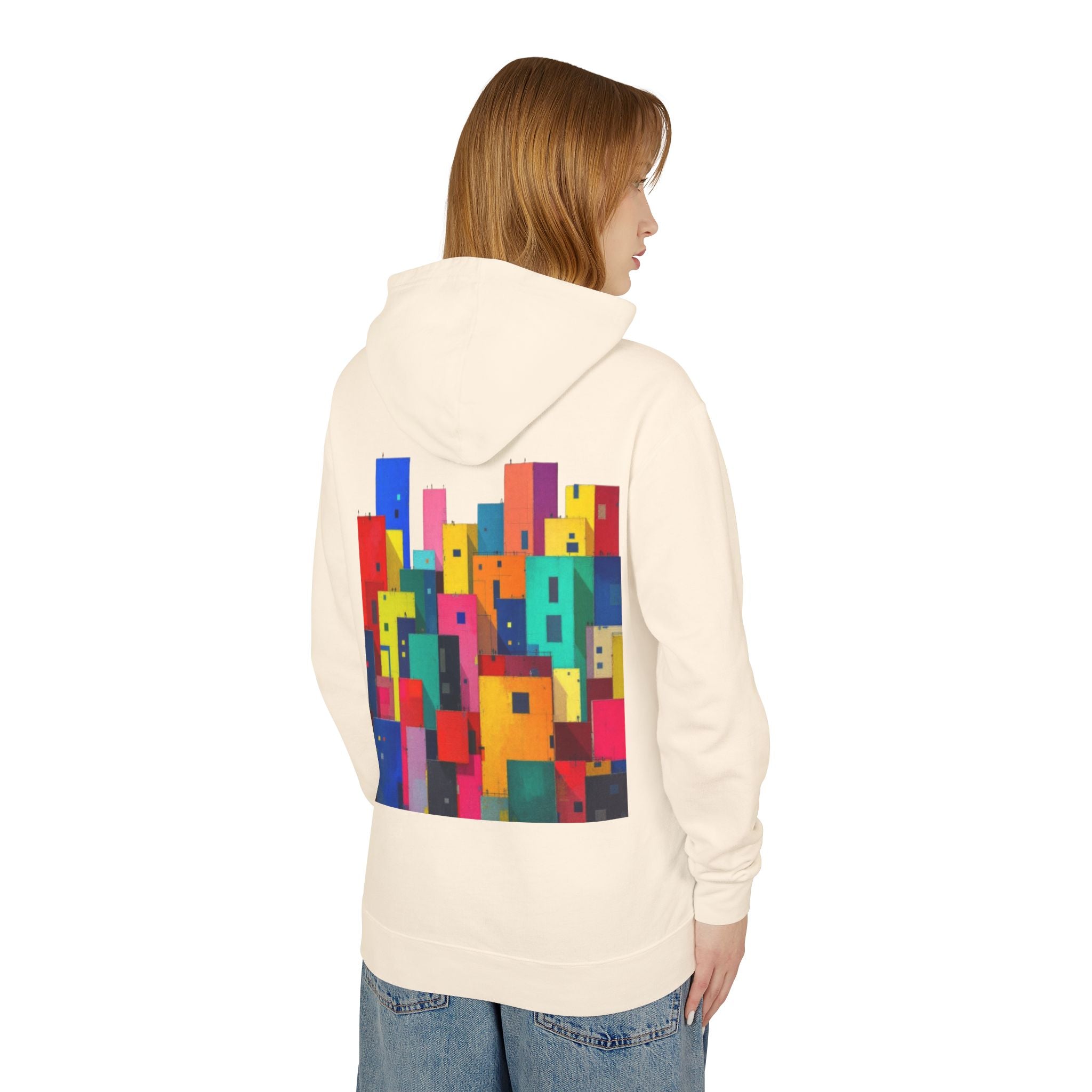 Awareness Block Design Hoodie — Lightweight Hooded Sweatshirt for Causes