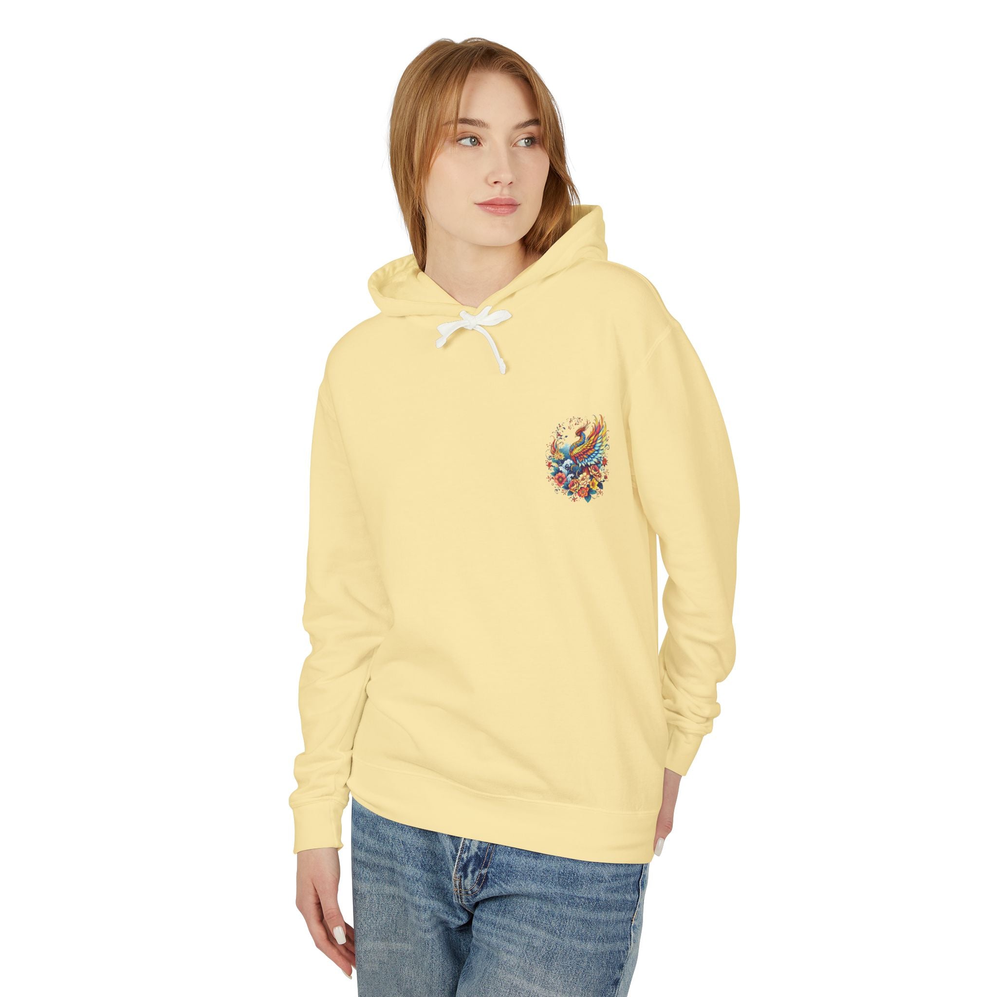 Phoenix Floral Hoodie for Strength and Survivors