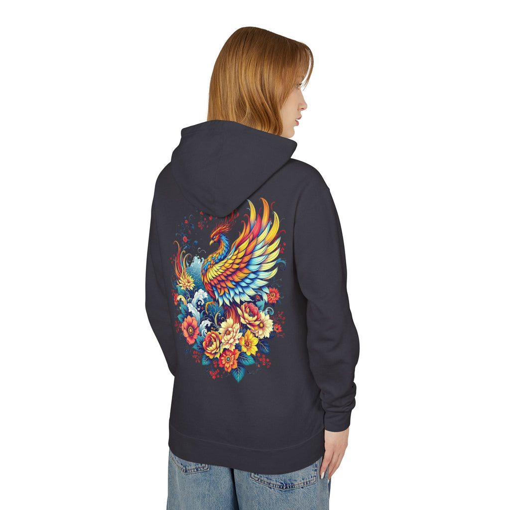 Phoenix Floral Hoodie for Strength and Survivors