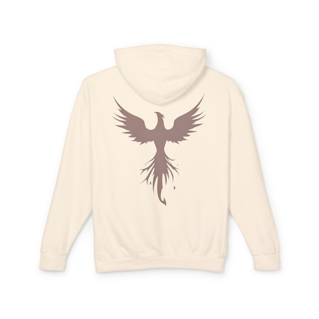 Phoenix Graphic Hoodie — Minimal Rising Phoenix Back Print