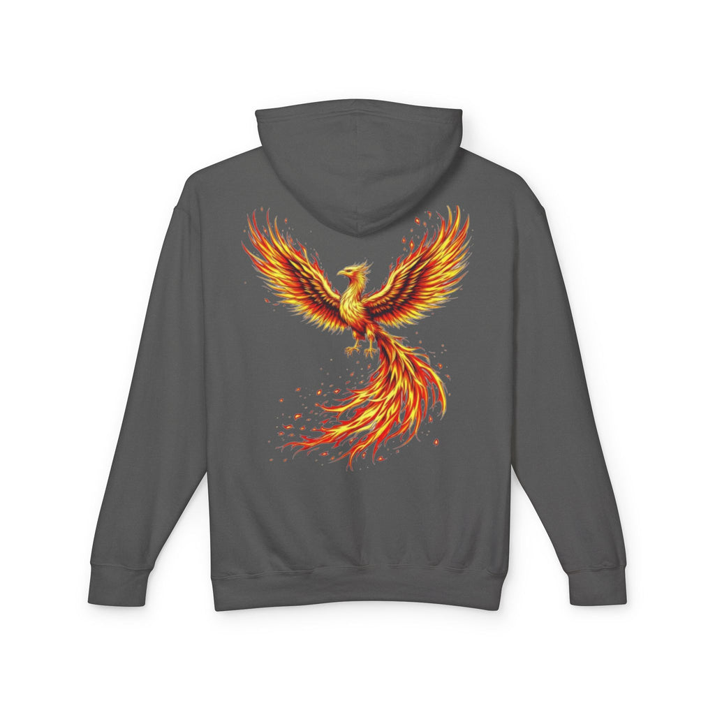 Phoenix Survivor Hoodie — Red Fiery Phoenix Design