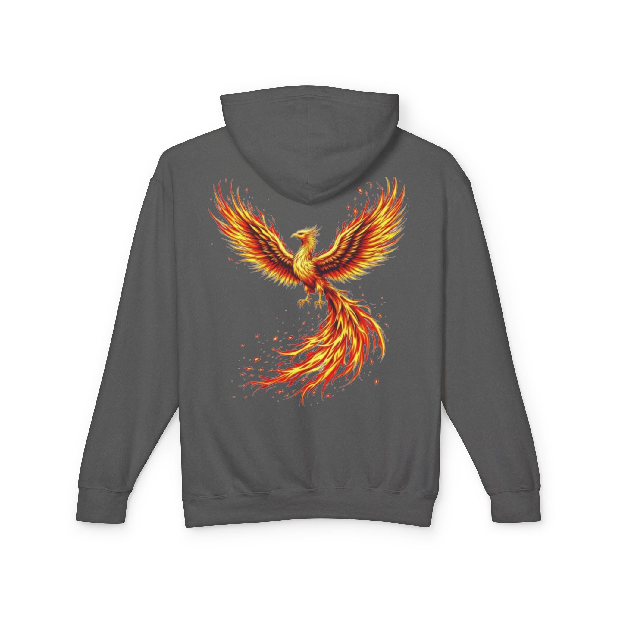 Phoenix Survivor Hoodie — Red Fiery Phoenix Design