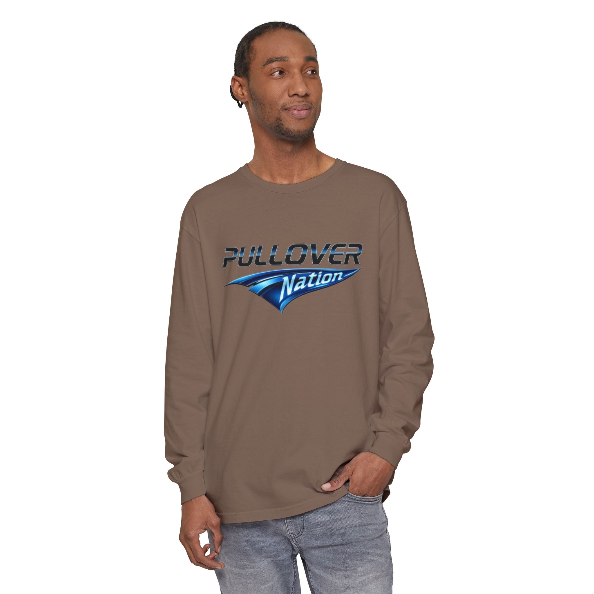 Long Sleeve T-Shirt with Pullover Nation Logo