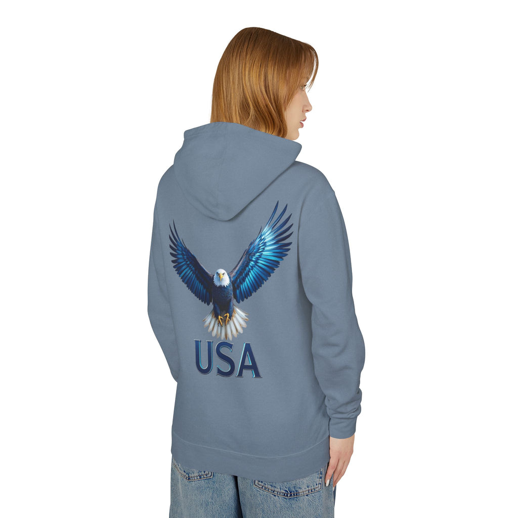 USA Metallic Eagle Hooded Sweatshirt — US Armed Forces Tribute