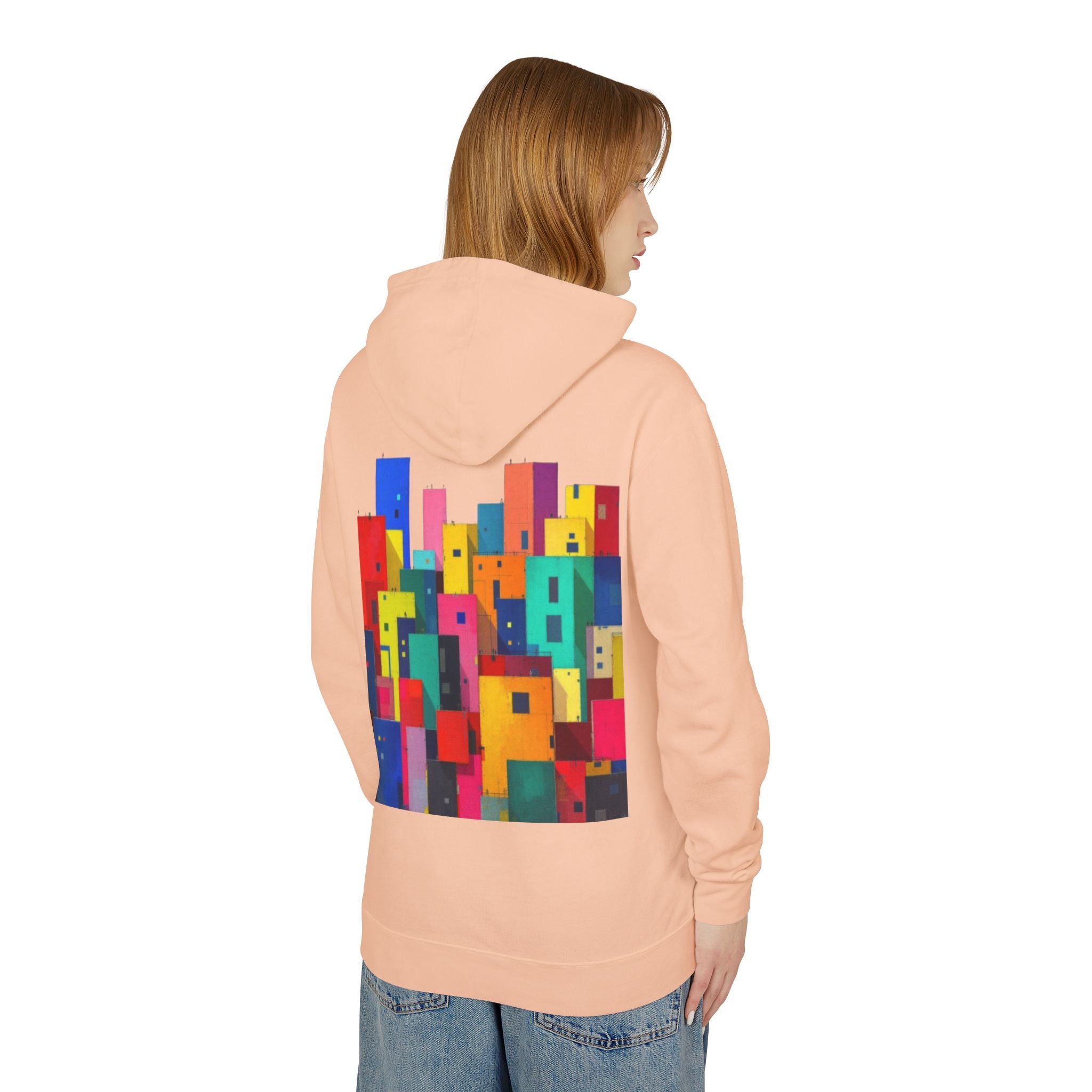 Awareness Block Design Hoodie — Lightweight Hooded Sweatshirt for Causes