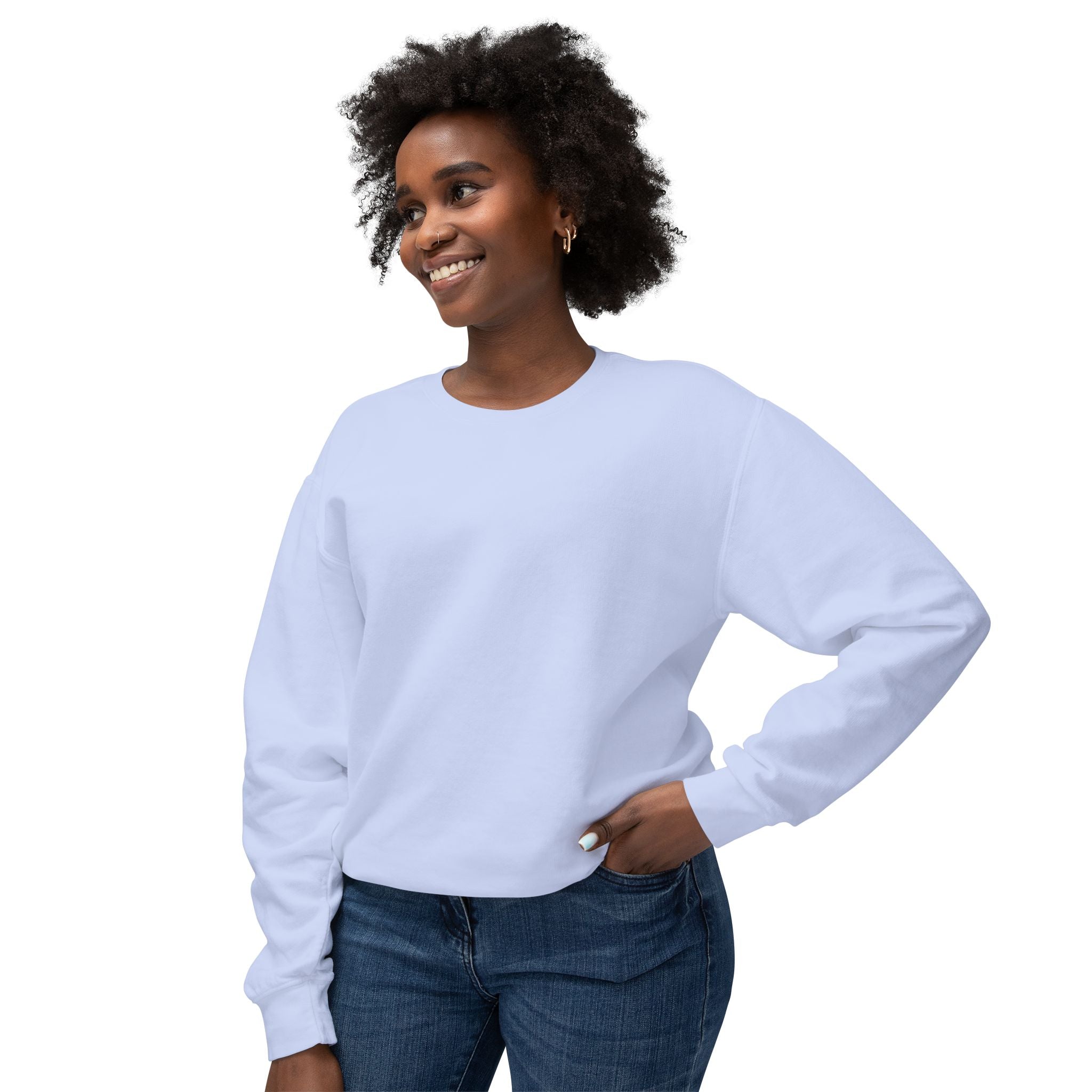 Hope and Change Crewneck Sweatshirt — Diverse Raised Hands Illustration, Unity & Support Graphic Pullover