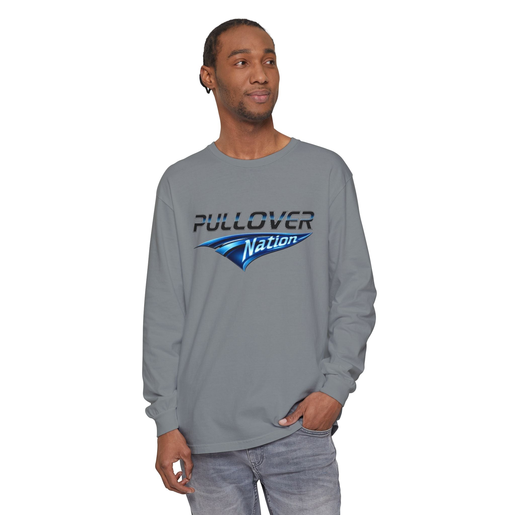 Long Sleeve T-Shirt with Pullover Nation Logo