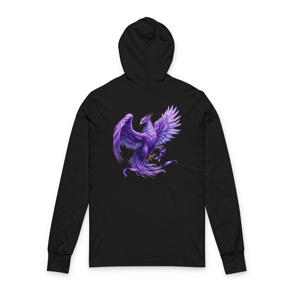 Domestic Violence Awareness Purple Phoenix Hoodie Tee — Purple Ribbon Tee