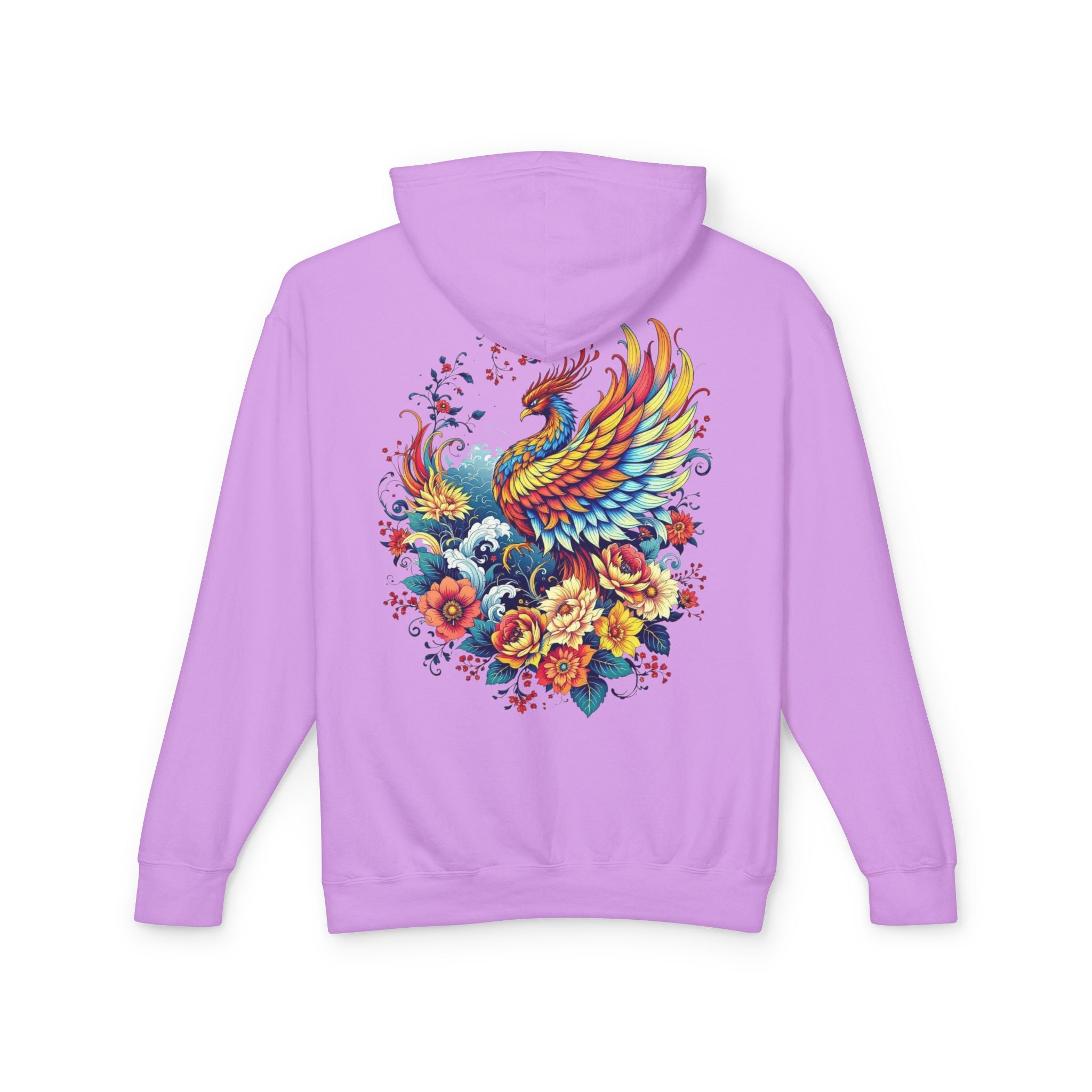 Phoenix Floral Hoodie for Strength and Survivors