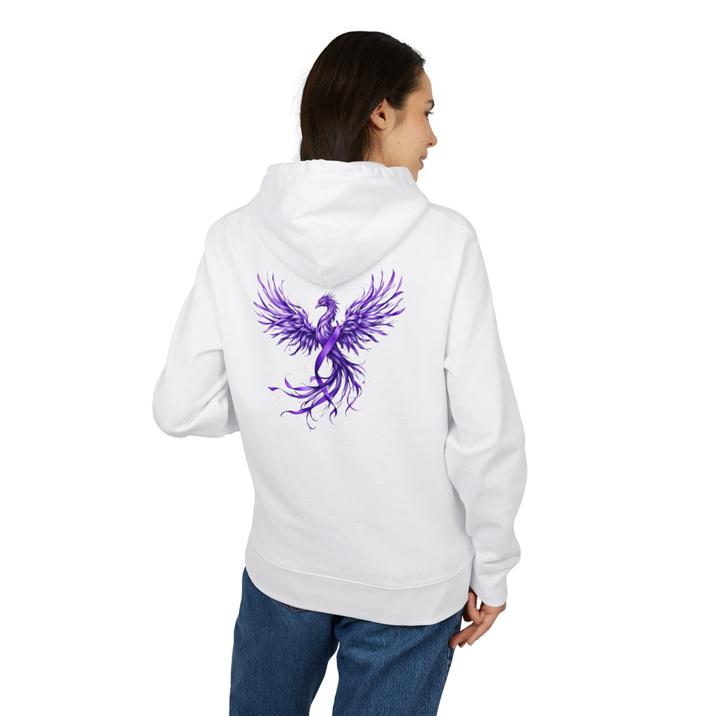Purple Phoenix Hoodie — Domestic Violence Awareness Ribbon