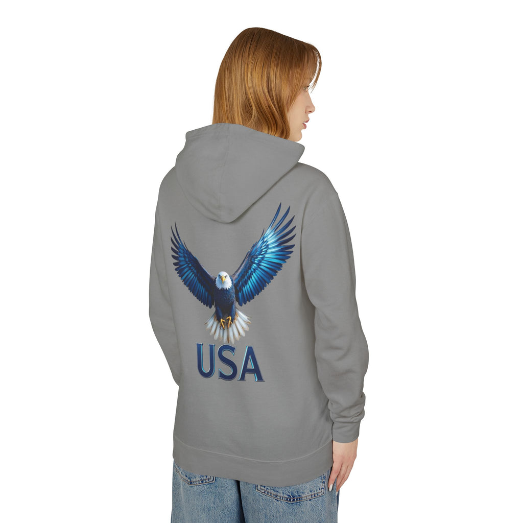 USA Metallic Eagle Hooded Sweatshirt — US Armed Forces Tribute