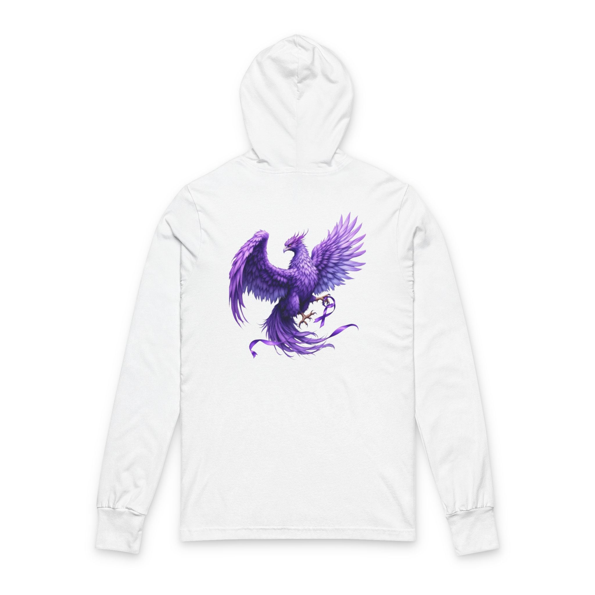 Domestic Violence Awareness Purple Phoenix Hoodie Tee — Purple Ribbon Tee