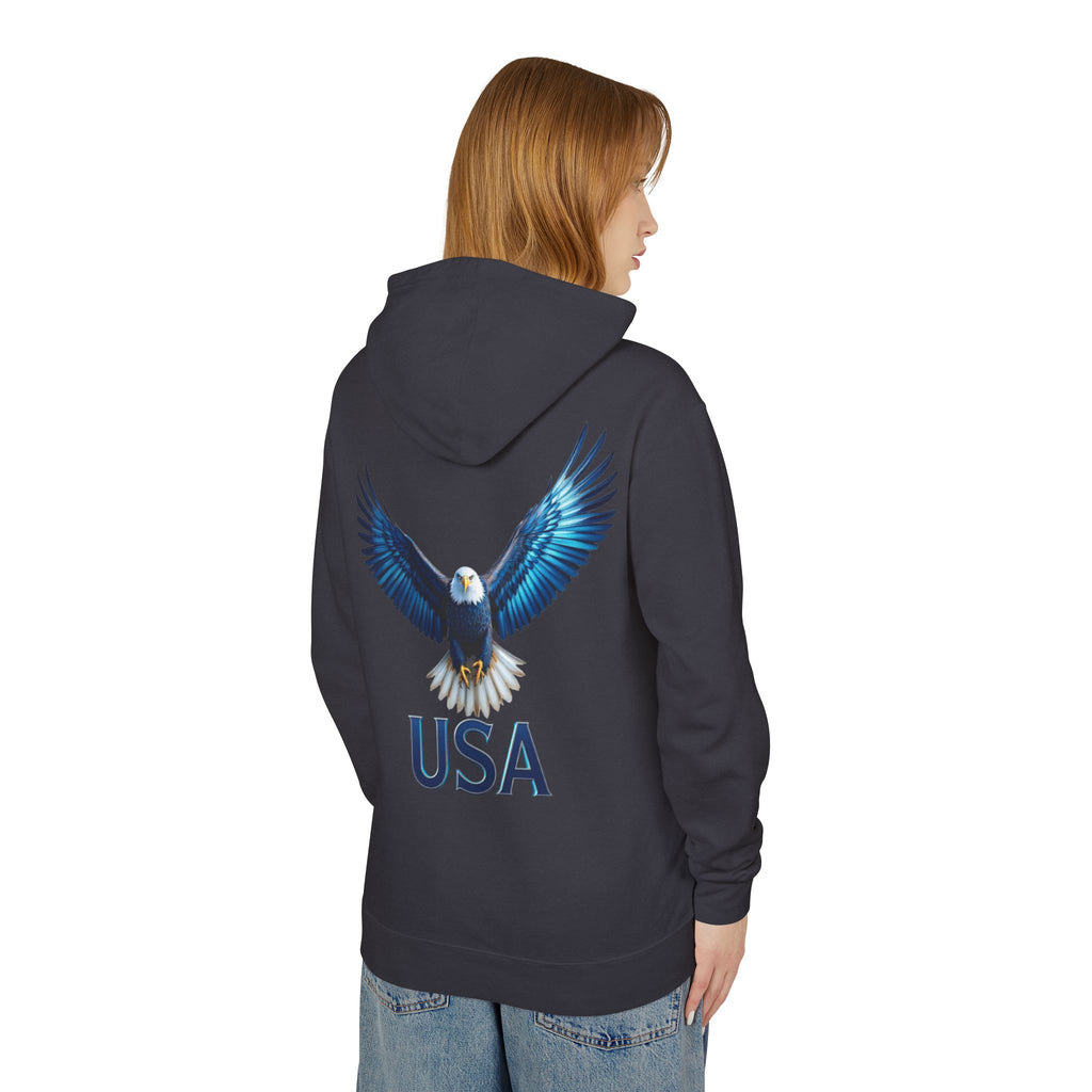USA Metallic Eagle Hooded Sweatshirt — US Armed Forces Tribute