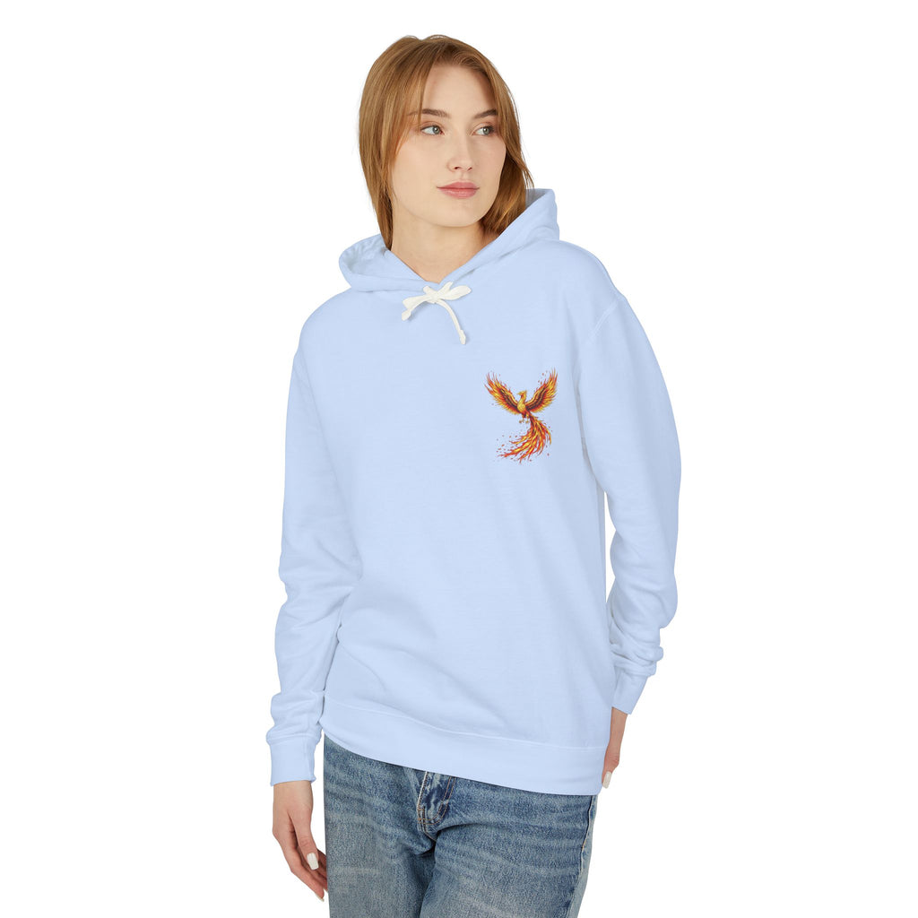Phoenix Survivor Hoodie — Red Fiery Phoenix Design