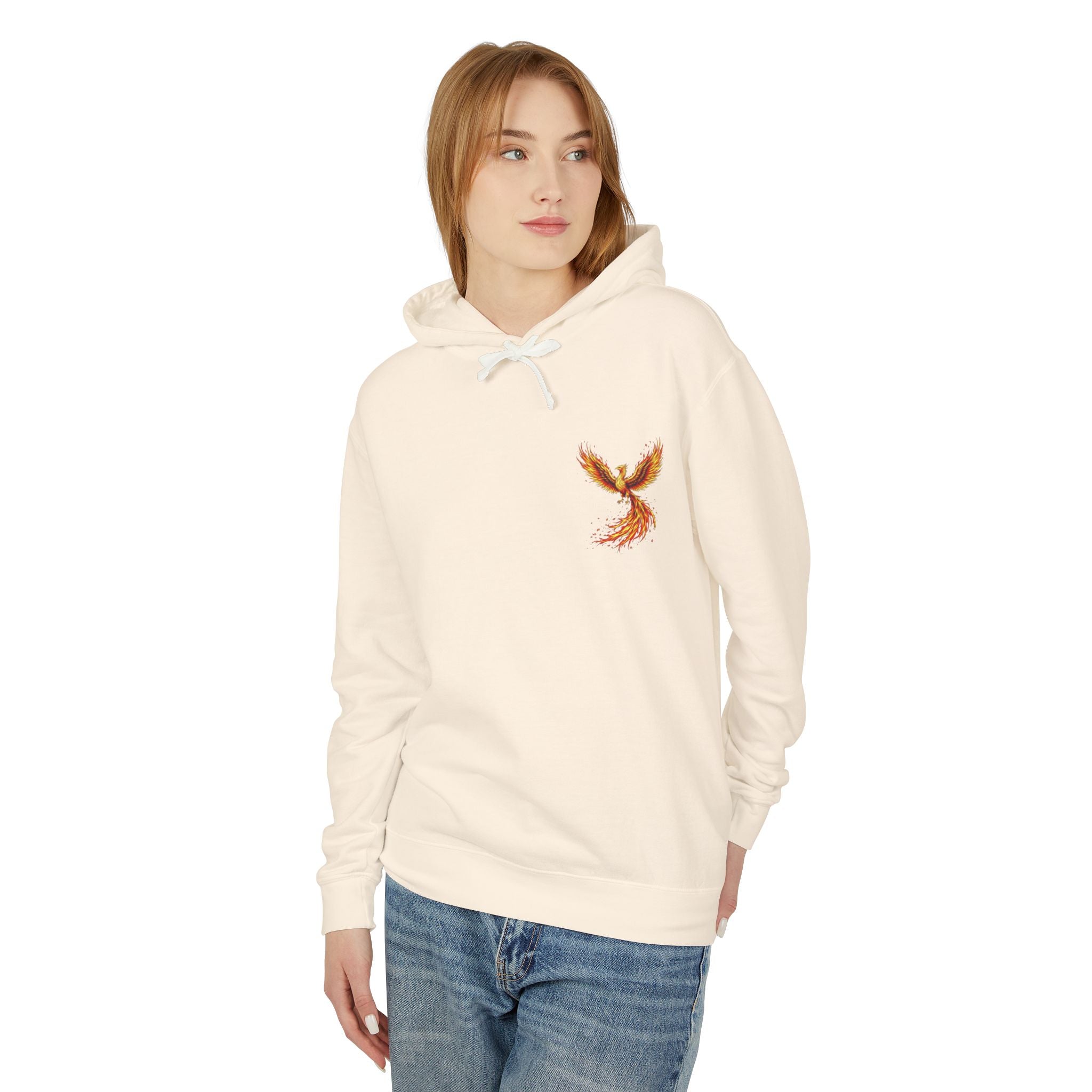 Phoenix Survivor Hoodie — Red Fiery Phoenix Design