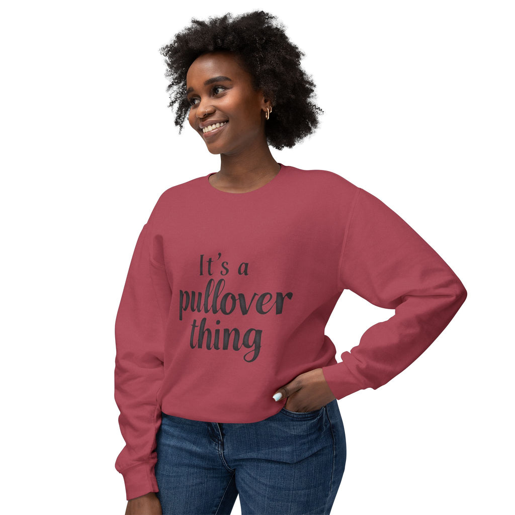 Pullover Thing Sweatshirt — Lightweight Crewneck