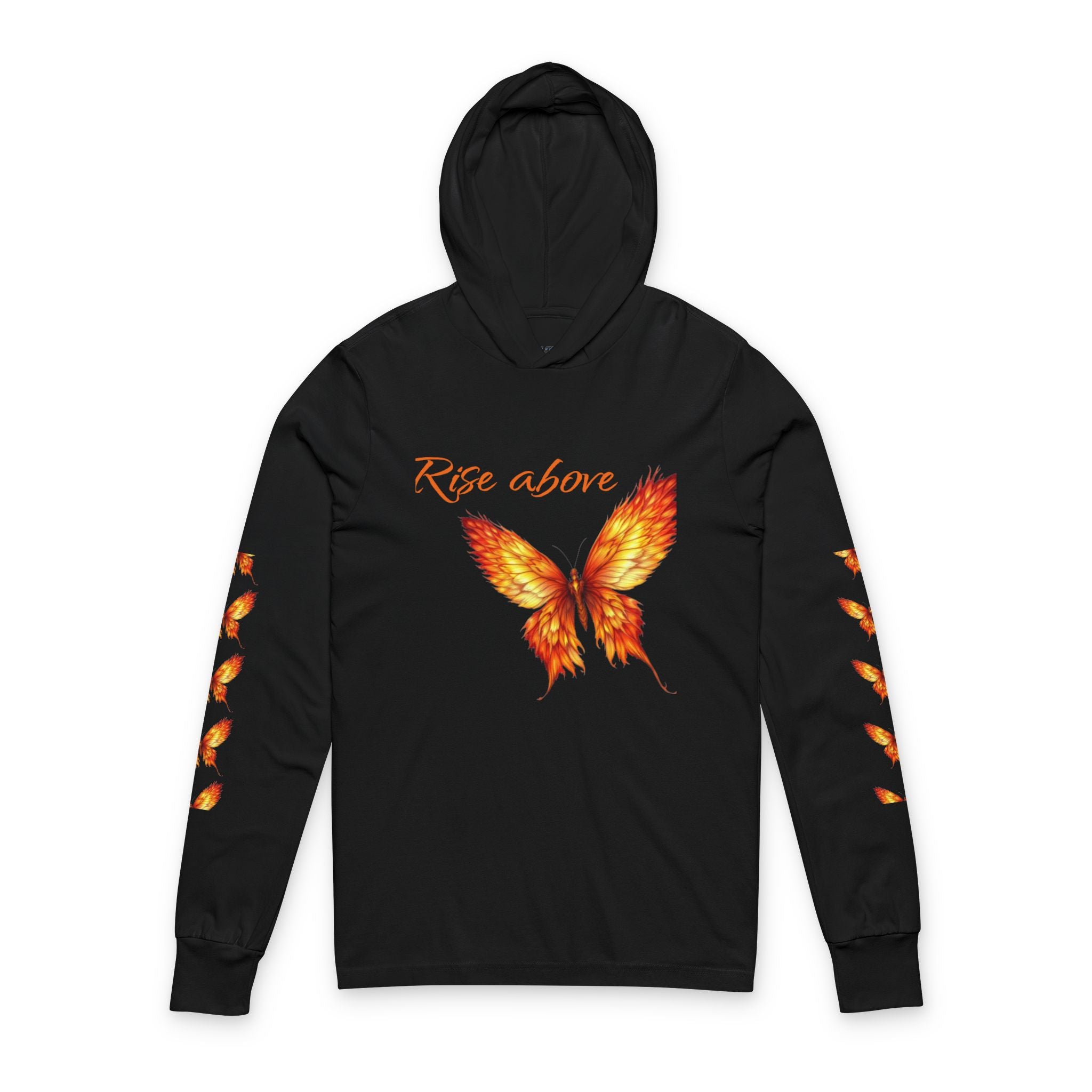 Rise Above Butterfly Effect Hooded Long Sleeve Tee