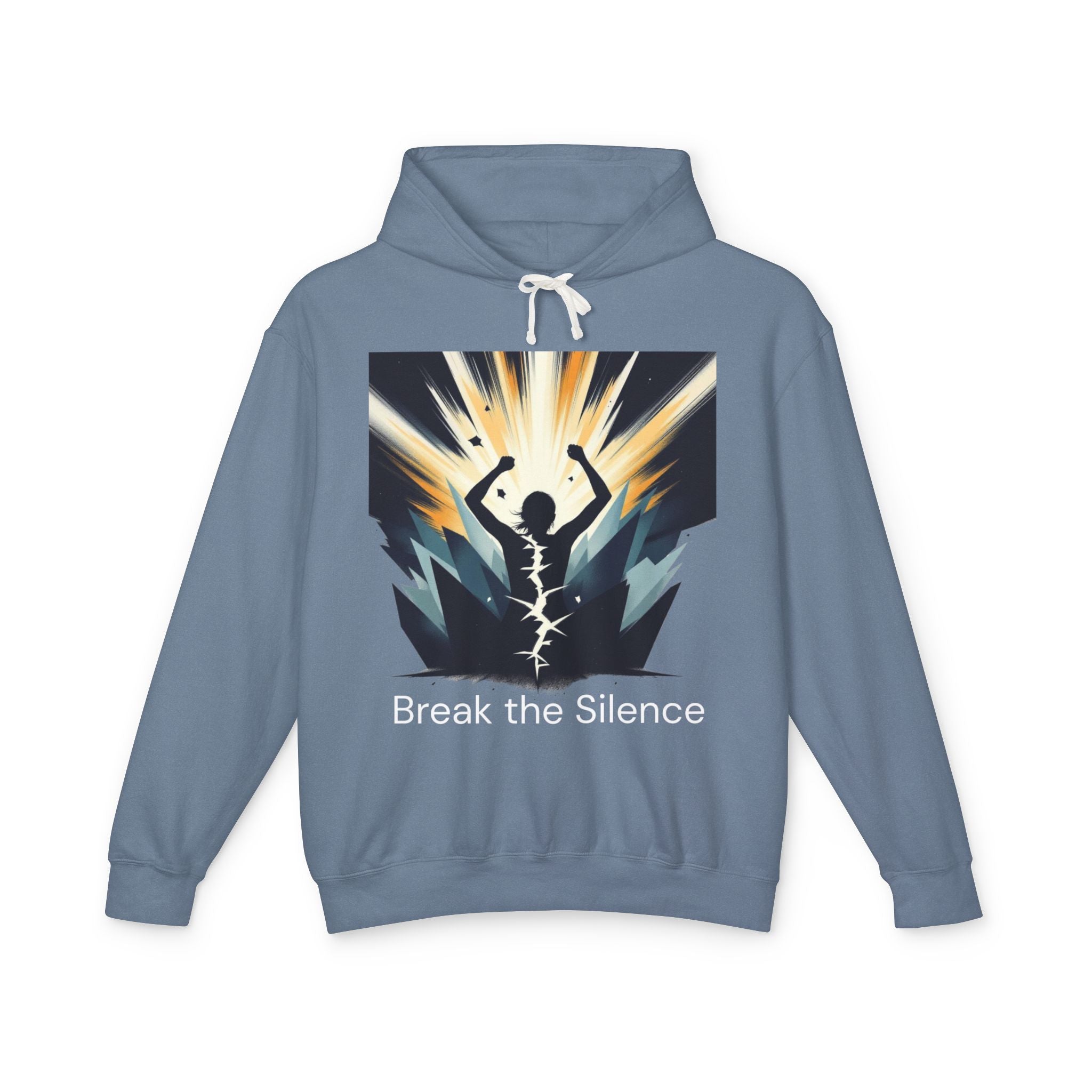 Break the Silence Hoodie — Motivational Mental Health Awareness Sweatshirt