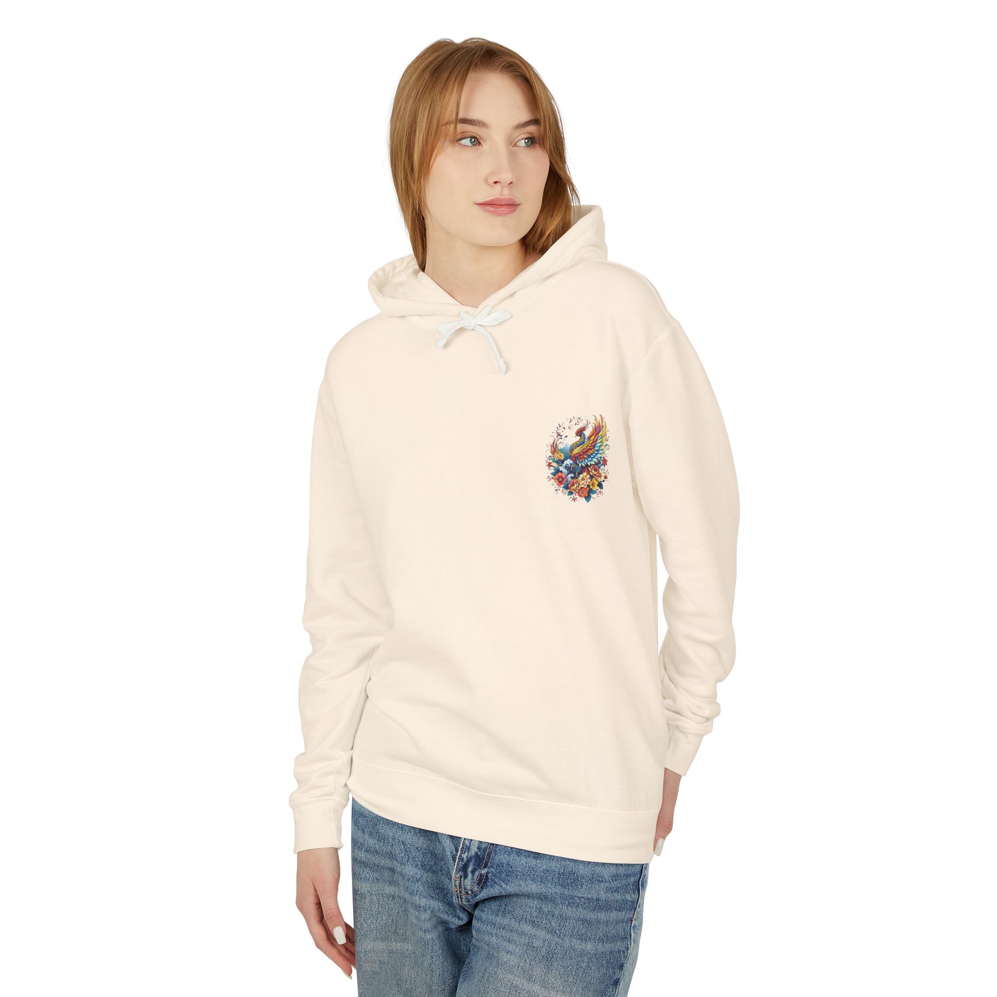 Phoenix Floral Hoodie for Strength and Survivors