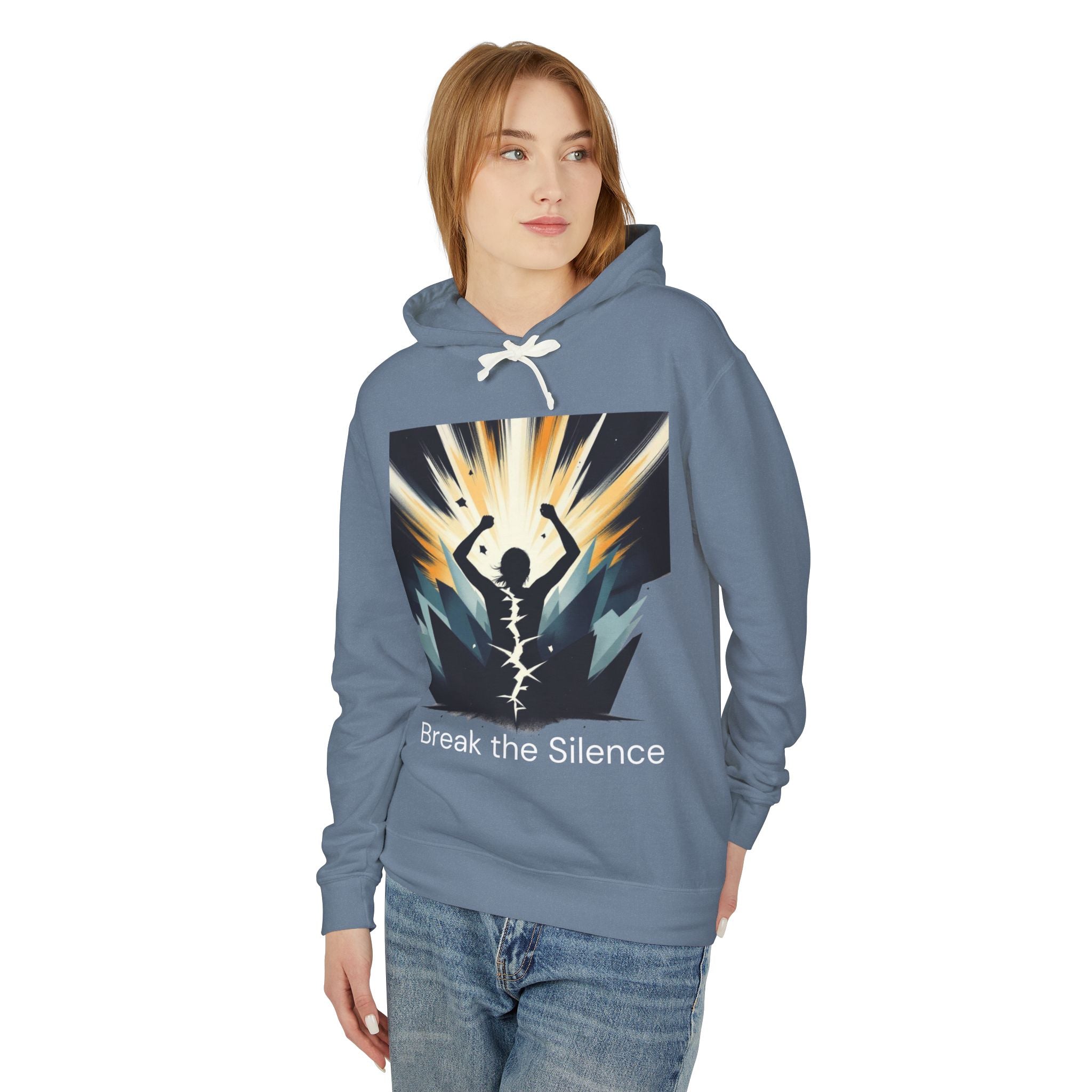 Break the Silence Hoodie — Motivational Mental Health Awareness Sweatshirt