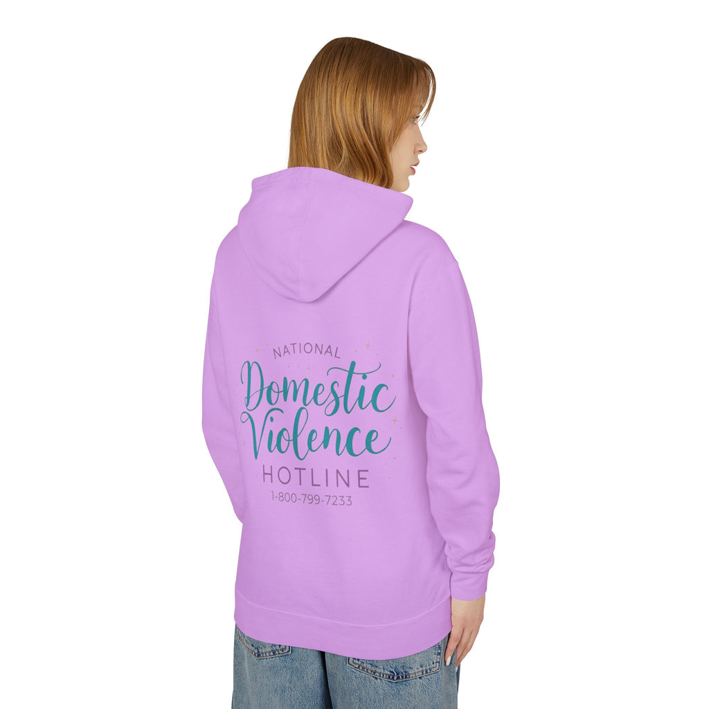 Domestic Violence Hotline Hoodie — National Support Sweatshirt with 1-800-799-7233
