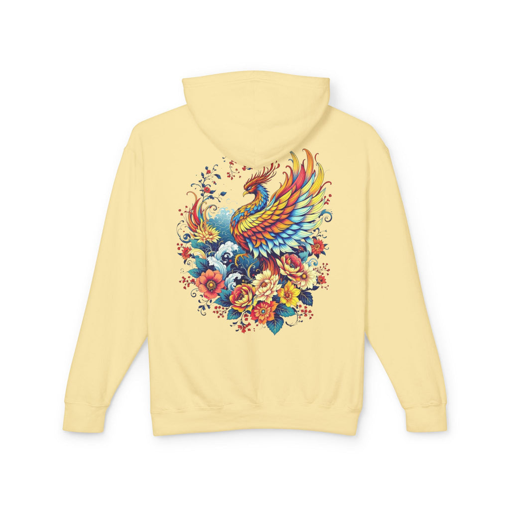 Phoenix Floral Hoodie for Strength and Survivors