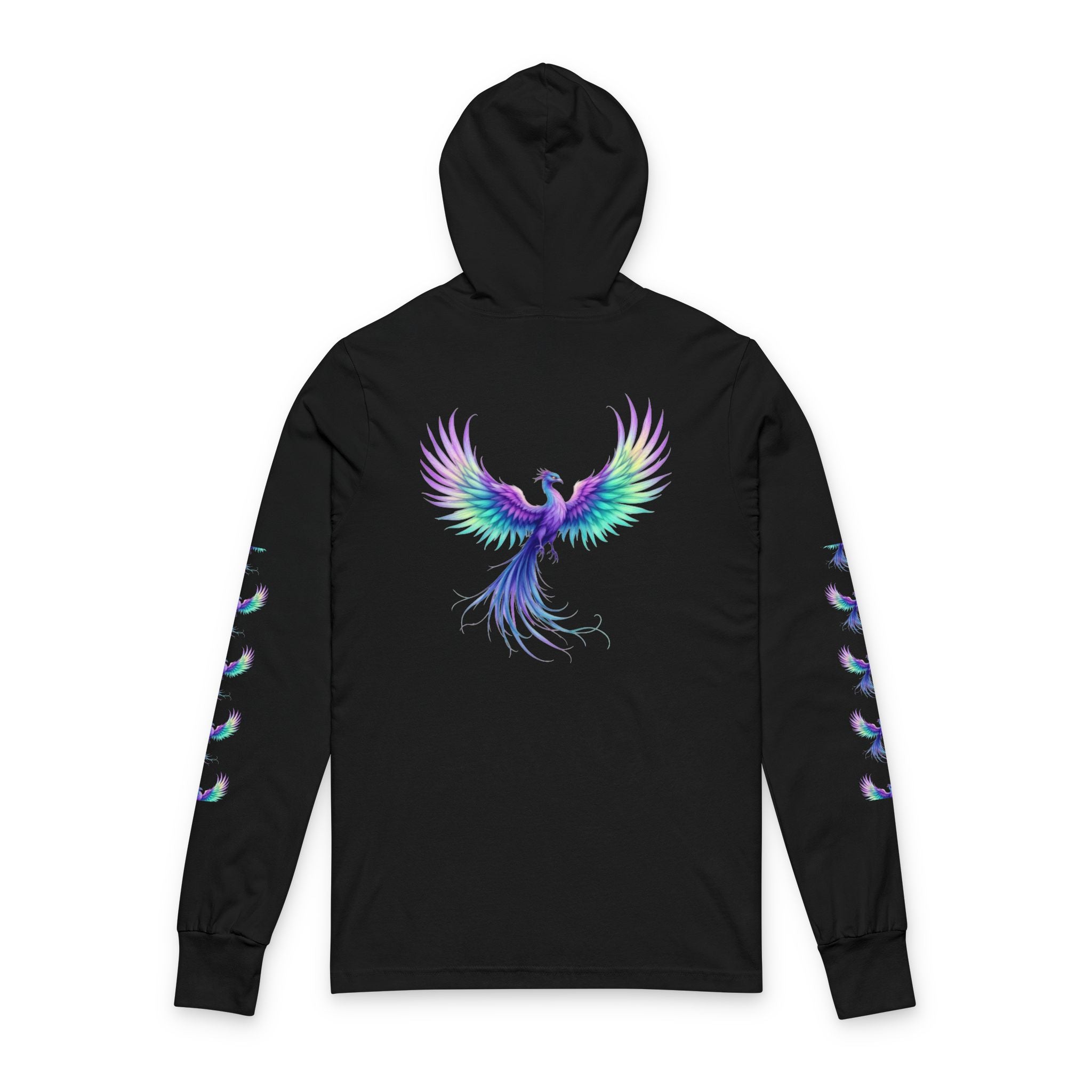 Phoenix Rising Long Sleeve Tee — "Rise From the Ashes" Hooded Pullover